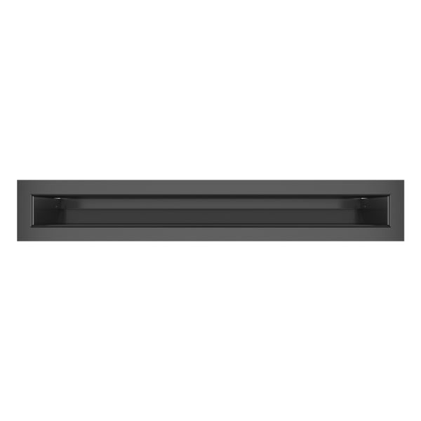Вентиляционная решетка для камина SAVEN Loft 60х400 графитовая Lоft/6/40/G фото