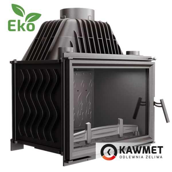 Комплект: Топка KAWMET W17 (16.1 kW) ECO з порталом Мадрид (Браво) з натурального мармуру Botticino W17 16.1kW/ECO + Madrid фото