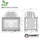 Комплект: Топка KAWMET W17 (16.1 kW) ECO с порталом Мадрид (Браво) из натурального мрамора Botticino W17 16.1kW/ECO + Madrid фото 9