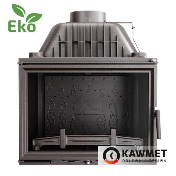 Каменокомплект: Чугунная топка KAWMET W17 (16.1 kW) ECO с мраморным порталом Оскар (Браво) W17 16.1kW/ECO + Oskar фото