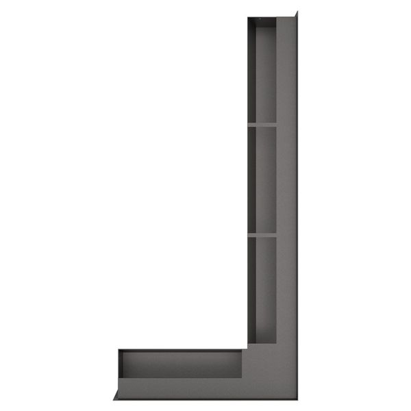 Вентиляционная решетка для камина 95х950х450 SAVEN Loft Angle угловая правая графитовая LOFT/NP/9,5/95/45/G фото