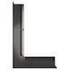 Вентиляційна решітка для каміна 60х400х600 SAVEN Loft Angle кутова ліва графітова Loft/NL/6/40/60/G фото 2