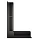 Вентиляційна решітка для каміна 90х400х600 SAVEN Loft Angle кутова ліва чорна Loft/NL/9/40/60/Bl фото 2