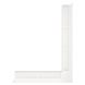 Вентиляційна решітка для каміна 90х800х600 SAVEN Loft Angle кутова права біла Loft/NP/9/80/60/W фото 2
