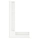 Вентиляционная решетка для камина 95х450х800 SAVEN Loft Angle угловая левая белая LOFT/NL/9,5/45/80/W фото 4