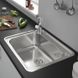 Кухонна мийка Hansgrohe S412-F500 на стільницю 580х520 із сифоном automatic (43336800) Stainless Steel 00053742 фото 3