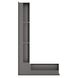 Вентиляційна решітка для каміна 95х450х800 SAVEN Loft Angle кутова ліва графітова LOFT/NL/9,5/45/80/G фото 3