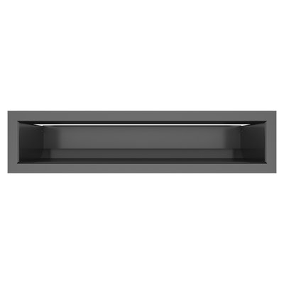 Вентиляционная решетка для камина SAVEN Loft 90х400 черная Lоft/9/40/Bl фото