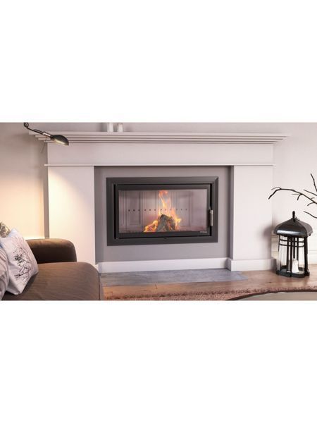 Каминная топка с водяным контуром Defro Home RIVA LA SHORT (черный шамот) RIVA LA SHORT (черный шамот) фото