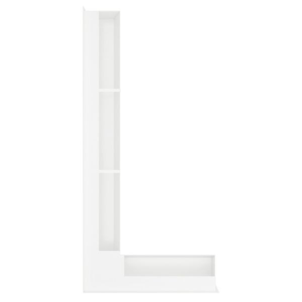 Вентиляційна решітка для каміна 95х800х450 SAVEN Loft Angle кутова ліва біла LOFT/NL/9,5/45/95/W фото