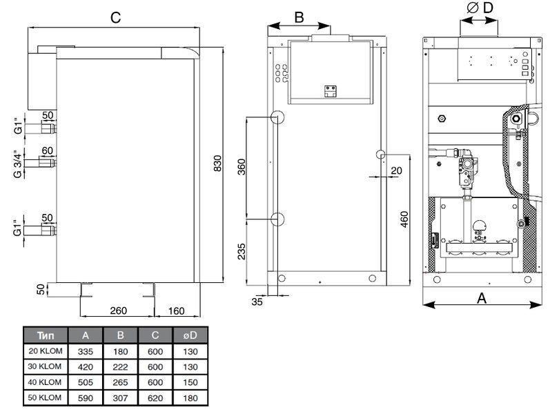 Газовый котел Protherm 50 КLOМ (Медведь) 00006496 фото