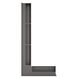 Вентиляційна решітка для каміна 95х800х450 SAVEN Loft Angle кутова ліва графітова LOFT/NL/9,5/45/95/G фото 2