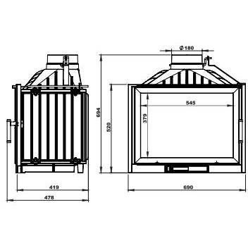 КАМІННА ТОПКА NORDFLAM TRENT STANDARD 1833 фото