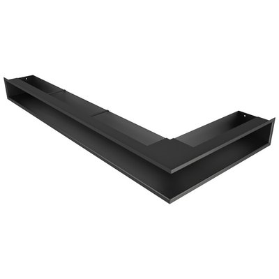 Вентиляционная решетка для камина 95х800х450 SAVEN Loft Angle угловая левая черная LOFT/NL/9,5/45/95/BL фото