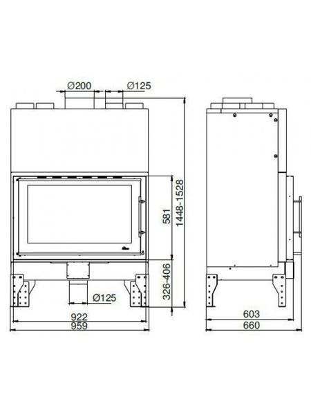 Камінна топка Uniflam 960 EVO ref. 260-190 фото