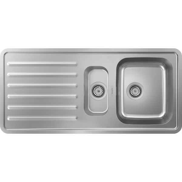 Кухонна мийка Hansgrohe S4111-F540 на стільницю 1075х505 із сифоном (43342800) Stainless Steel 00053736 фото
