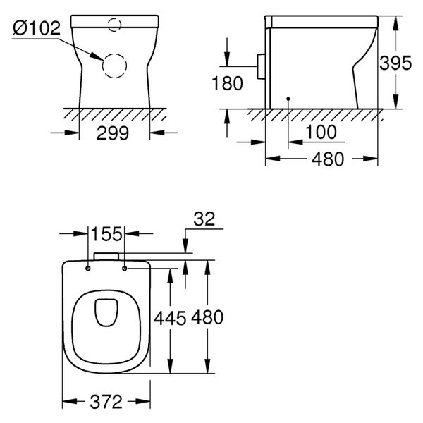 Унітаз Grohe Euro 39329000 00032879 фото