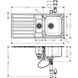 Кухонна мийка Hansgrohe S4113-F540 на стільницю 1075х505 із сифоном automatic (43339800) Stainless Steel 00053739 фото 2