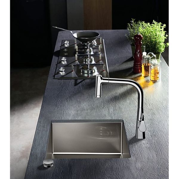 Кухонна мийка Hansgrohe S719-U400 під стільницю 450х450 см (43425800) Stainless Steel 00053781 фото
