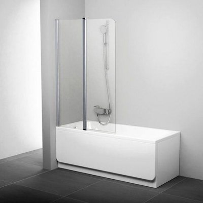 Шторка для ванни Ravak CVS2-100 L Білий TRANSPARENT (7QLA0100Z1) 00028896 фото