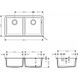 Кухонна мийка Hansgrohe S510-U770 під стільницю 820х450 на дві чаші 370/370 (43434170) 00053764 фото 2