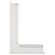Вентиляційна решітка для каміна 60х400х600 SAVEN Loft Angle кутова ліва біла Loft/NL/6/40/60/W фото 2