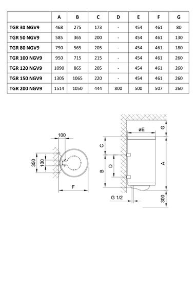 Бойлер Gorenje TGR150NGV9 00008106 фото