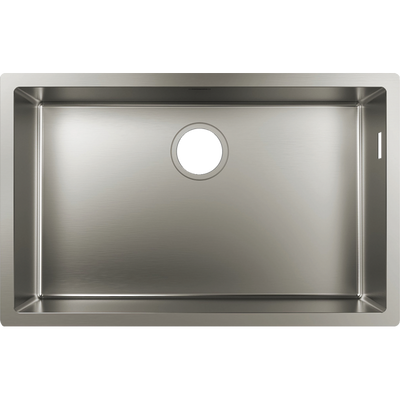 Кухонна мийка Hansgrohe S719-U660 під стільницю 710х450 (43428800) Stainless Steel 00053784 фото
