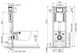 Інсталяція Cersanit AQUA унітаз CARINA CLEANON + сидіння дюропласт SLIM Soft Close + кнопка MOVI S701-393 00040181 фото 3