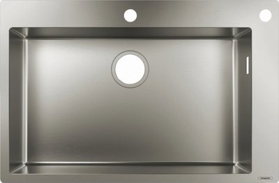 Кухонна мийка Hansgrohe S712-F660 на стільницю 760х500 сталева (43308800) Stainless Steel 00053776 фото