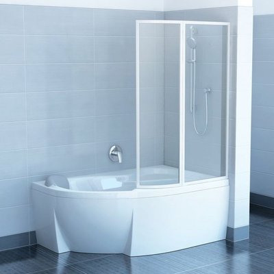 Шторка для ванни Ravak VSK2 ROSA 140 R Білий TRANSPARENT (76P70100Z1) 00028938 фото