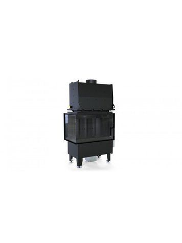 Камінна топка з водяним контуром Defro Home RIVA SM BL SHORT (чорний шамот) RIVA SM BL SHORT (черный шамот) фото