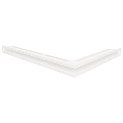 Вентиляционная решетка для камина 60х600х800 SAVEN Loft Angle угловая левая белая Loft/NL/6/60/80/W фото
