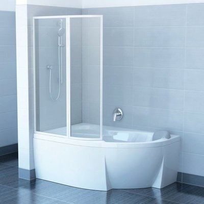 Шторка для ванни Ravak VSK2 ROSA 150 L Білий TRANSPARENT (76L80100Z1) 00028940 фото