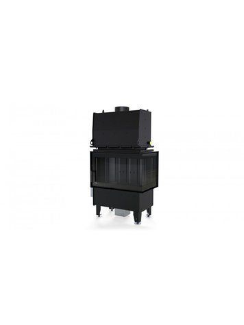 Камінна топка з водяним контуром Defro Home RIVA SM BP SHORT (чорний шамот) RIVA SM BP SHORT (черный шамот) фото