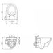 Інсталяція Cersanit AQUA унітаз CREA CLEANON + сидіння CREA SLIM дюропласт Soft Close + кнопка ACCENTO S701-39 00040184 фото 3