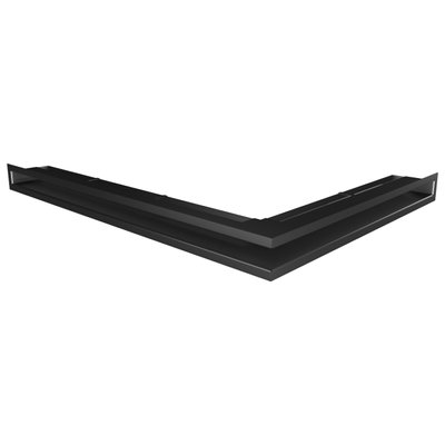 Вентиляционная решетка для камина 60х600х800 SAVEN Loft Angle угловая левая черная Loft/NL/6/60/80/Bl фото