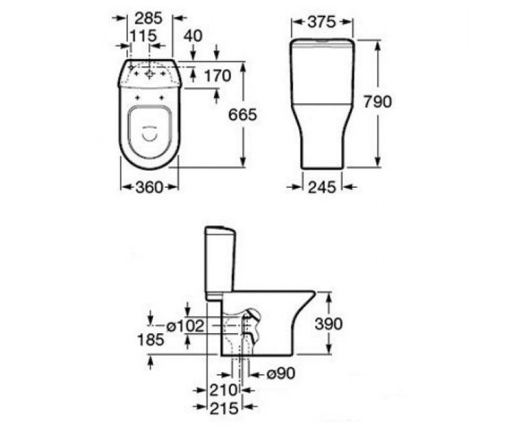 Унітаз Roca Nexo A34964000W 00032830 фото