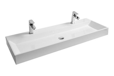Раковина для ванної Ravak NATURAL DUO 1200 Білий з отвором без переливу (XJO01212000) 00028410 фото