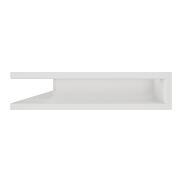 Вентиляційна решітка для каміна 90х400х600 SAVEN Loft Angle кутова ліва біла Loft/NL/9/40/60/W фото