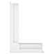 Вентиляційна решітка для каміна 90х400х600 SAVEN Loft Angle кутова ліва біла Loft/NL/9/40/60/W фото 3