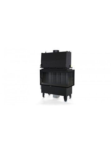Камінна топка з водяним контуром Defro Home RIVA ME BP SHORT (чорний шамот) RIVA ME BP SHORT (черный шамот) фото