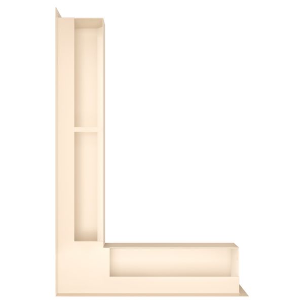 Вентиляційна решітка для каміна 90х400х600 SAVEN Loft Angle кутова ліва кремова Loft/NL/9/40/60/С фото