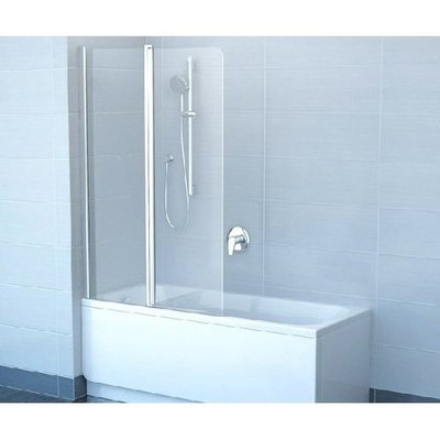 Шторка для ванни Ravak 10 CVS2-100 L Білий TRANSPARENT (7QLA0103Z1) 00028852 фото