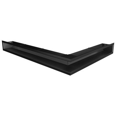 Вентиляционная решетка для камина 90х600х800 SAVEN Loft Angle угловая левая черная Loft/NL/9/60/80/Bl фото