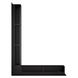 Вентиляційна решітка для каміна 90х600х800 SAVEN Loft Angle кутова ліва чорна Loft/NL/9/60/80/Bl фото 2