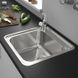 Кухонна мийка Hansgrohe S412-F400 на стільницю 480х520 із сифоном automatic (43335800) Stainless Steel 00053741 фото 3