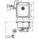 Кухонна мийка Hansgrohe S412-F400 на стільницю 480х520 із сифоном automatic (43335800) Stainless Steel 00053741 фото 2